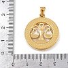 304 Stainless Steel Pendants STAS-C131-03G-10-3