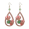 Christmas Printed Wood Dangle Earrings EJEW-JE06519-5