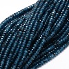 Dyed Natural Malaysia Jade Rondelle Beads Strands X-G-E316-2x4mm-19-1