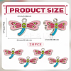 20Pcs Alloy Enamel Pendants ENAM-LP0001-61-2