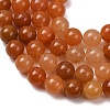Natural Red Aventurine Bead Strands G-G735-39-8mm-6