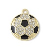 Alloy Enamel Pendants PALLOY-R153-01G-01-1