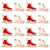 20Pcs 2 Colors Alloy Enamel Pendants PALLOY-CJ0001-137-1