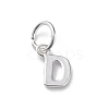 925 Sterling Silver Letter Charms STER-C012-01S-D-1