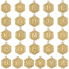 26Pcs 26 Styles Brass Pendants KK-SC0006-20-1