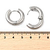 Tarnish Resistant 202 Stainless Steel Huggie Hoop Earrings EJEW-O087-08H-P-2