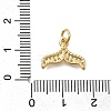 Brass Micro Pave Cubic Zirconia Pendants KK-D431-005B-G-3