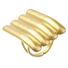 304 Stainless Steel Ring Ion Plating(IP) for Women RJEW-I106-04G-1
