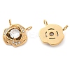 304 Stainless Steel Rhinestone Pendants STAS-Q340-05G-2