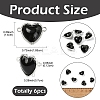 6Pcs Eco-Friendly Alloy Glass Heart Links connector Charms GLAA-YW0005-10-2