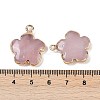 Natural Rose Quartz Pendants G-P566-01G-10-3