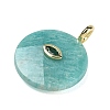 Natural Amazonite Faceted Pendants G-A287-02G-15-2