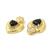 Rack Plating Brass & Rhinestone Pendants KK-H438-07G-04-3