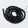 Natural Black Spinel Beads Strands G-E366-07-3mm-3
