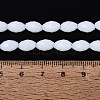 Opaque Solid Color Glass Beads Strands GLAA-N071-01A-C01-4