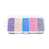 90G 5 Colors 12/0 Baking Paint Glass Seed Beads SEED-YW0001-14A-3