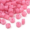 Two-Color Opaque Acrylic Imitation Gemstone Beads AC-CBA3EFE-02D-1