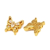 Brass Clear Cubic Zirconia Beads KK-Q081-13A-MG-2