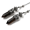 Natural Tiger Eye Faceted Bullet Pointed Dowsing Pendulums G-B149-14AS-06-2