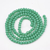Opaque Solid Color Glass Beads Strands GLAA-S178-12C-05-2