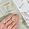10Pcs 5 Styles Brass Micro Pave Clear Cubic Zirconia Pendants KK-BBC0022-13-3