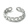 Non-Tarnish 304 Stainless Steel Open Cuff Ring RJEW-L110-031P-2