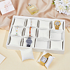 12-Slot MDF Covered with PU Leather Watch Organizer Trays AJEW-WH0348-718A-4