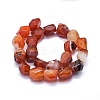 Natural Banded Agate/Striped Agate Beads Strands G-I245-33-2