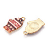 Winter Theme Alloy Printed Pendants PALLOY-D581-01E-2