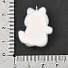 Flocky Resin Pendants FIND-A061-02F-4