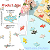 25Pcs 5 Colors Alloy Enamel Pendants ENAM-YW0006-78-2