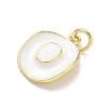 Brass Enamel Pendants KK-CBA3F25-06G-3