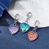 304 Stainless Steel with Resin Pendants Decorations HJEW-JM01585-2