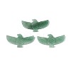 Eagle Shape Natural Green Aventurine Gemstone Pendants G-P563-05F-1