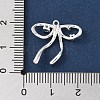 Brass Micro Pave Clear Cubic Zirconia Pendants KK-G491-24S-02-3