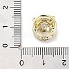 Brass Micro Pave Clear Cubic Zirconia Pendants ZIRC-L104-002G-3