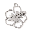 Non-Tarnish Manual Polishing 201 Stainless Steel Pendants STAS-M058-05P-1