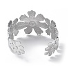304 Stainless Steel Cuff Bangles for Women BJEW-Z078-01P-3