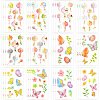36Pcs 2 Style PVC Waterproof Self-Adhesive Picture Stickers STIC-SP0001-09B-1