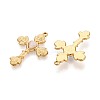 304 Stainless Steel and Resin Pendants STAS-T068-105G-2