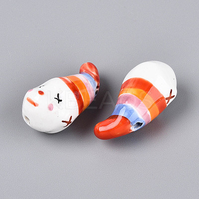 Handmade Porcelain Beads PORC-N012-01B-1