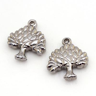 Tarnish Resistant 201 Stainless Steel Pendants STAS-S046-32-1