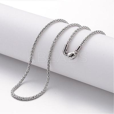 Non-Tarnish 304 Stainless Steel Necklace MAK-K004-02P-1