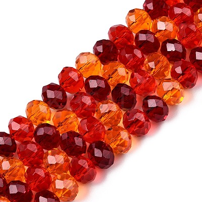 Transparent Glass Beads Strands GLAA-T023-08D-1