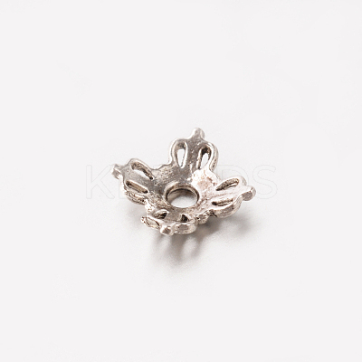 4-Petal Tibetan Style Alloy Bead Cap LS-TIBE-O004-35AS-LF-1