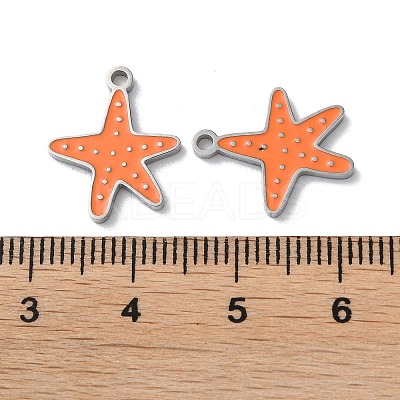 304 Stainless Steel Pendants STAS-C083-08P-01-1