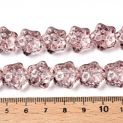 Transparency Glass Beads Strands GLAA-T023-12G-1