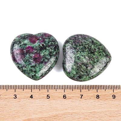 Imitation Zoisite Dyed Natural Sesame Jasper Healing Stones G-G020-01Q-1