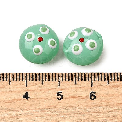 Transparent Glass Enamel Beads LAMP-S079-01G-1