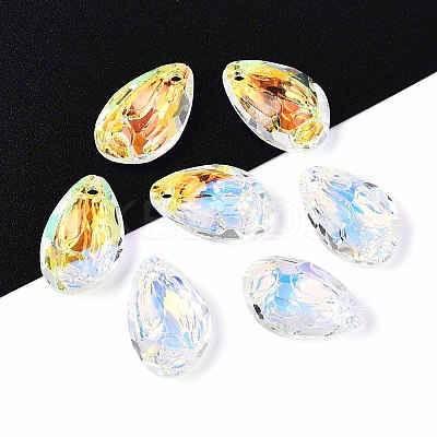 112Pcs Electroplate Glass Charms EGLA-T029-04B-1